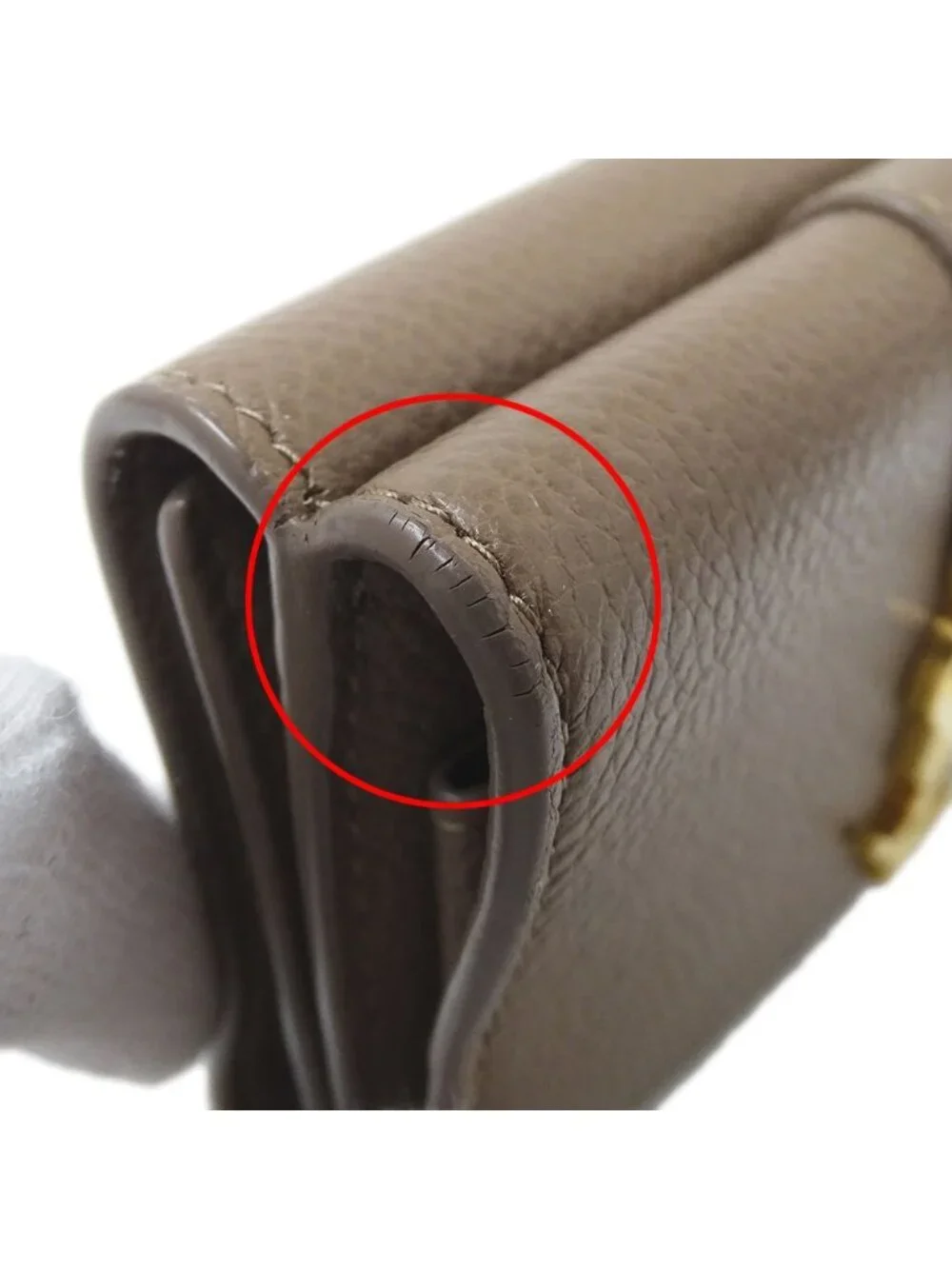 Saint Laurent Wallet Trifold Leather Top Logo Mini Small - Picture 12 of 13